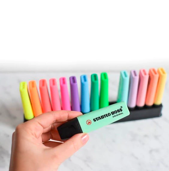 15 Destacadores Stabilo Boss Neon-4