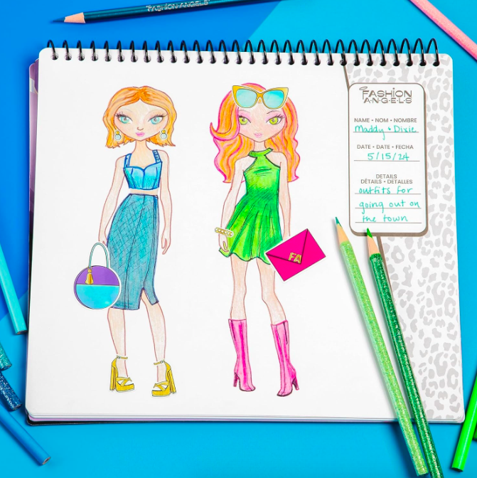 Cuaderno Libreta Dise ar De Moda Stickers Fashion Angels-3