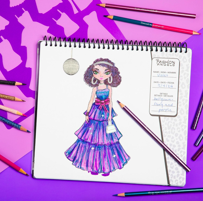 Cuaderno Libreta Dise ar De Moda Stickers Fashion Angels-4