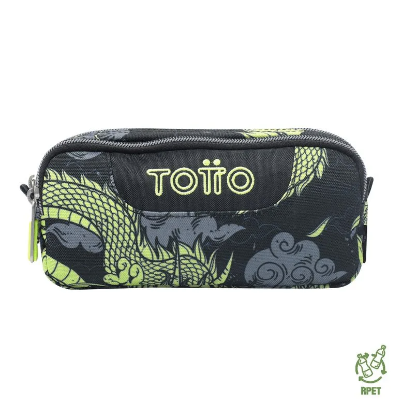 Estuche Escolar Organizador De Lapices Sobre Totto Color Negro 2 Lisa-3