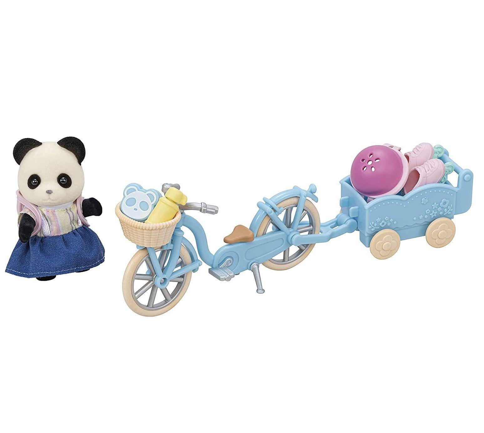 Sylvanian Families 5652 Set Bicicleta Patines Pookiee Panda-1