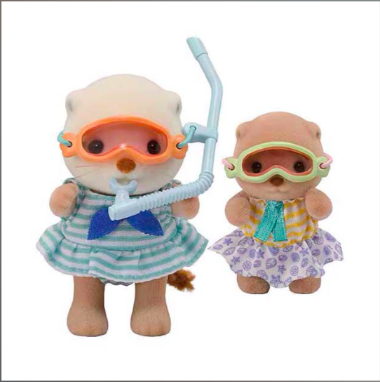 Sylvanian Families 5804 Hermanas Nutria Juguete-3