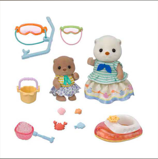 Sylvanian Families 5804 Hermanas Nutria Juguete-4