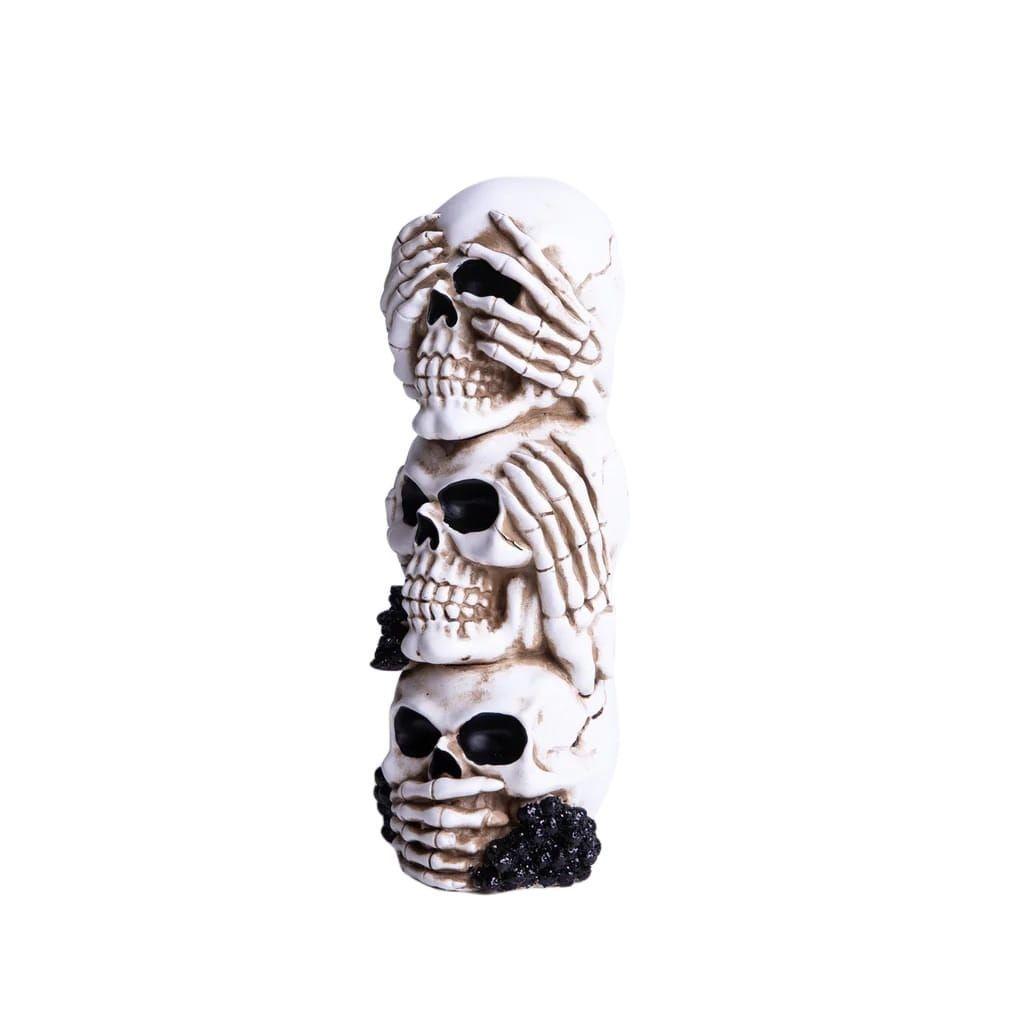 Trio Calaveras Espeluznante 32 Cm Halloween Deco -2