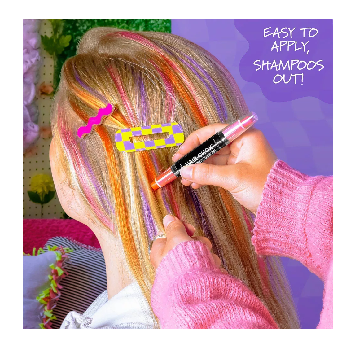 Set Pinturas Temporales Pelo 4 Lapices Niñas Fashion Angels-4