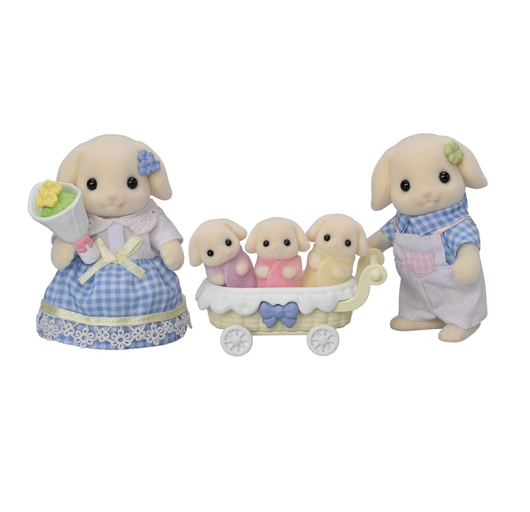 Flora Rabbit Family Conejo 5735 Sylvanian Families Juguete-1