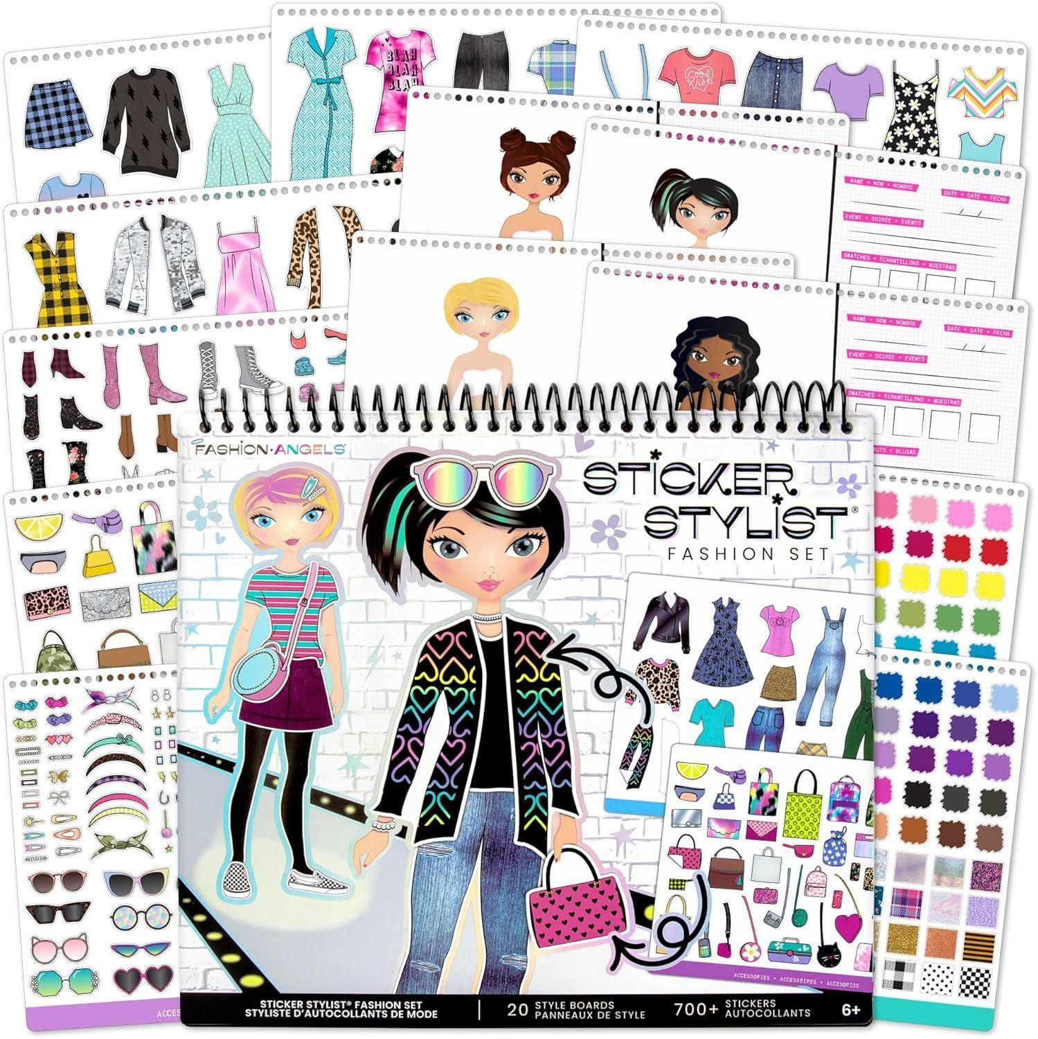 Cuaderno Para Diseñar Stickers Fashion Angels-0