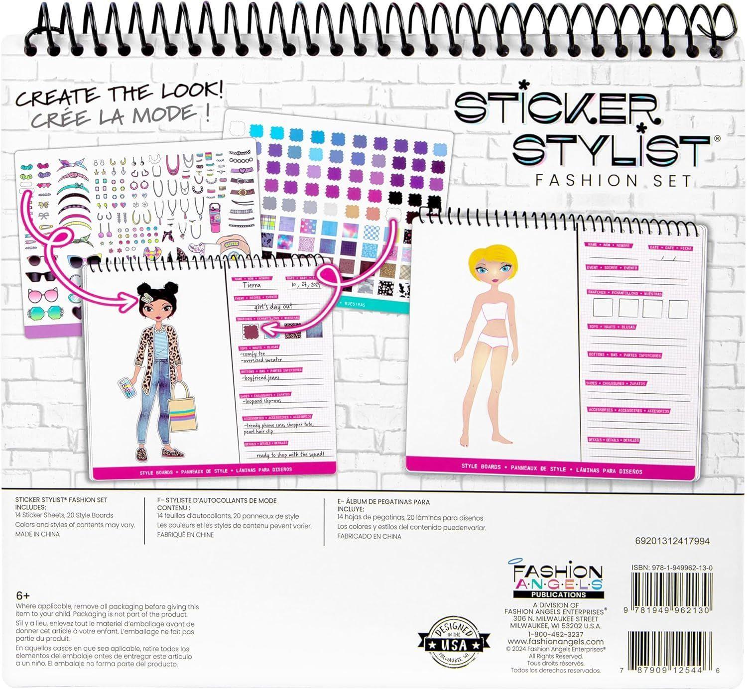 Cuaderno Para Diseñar Stickers Fashion Angels-3