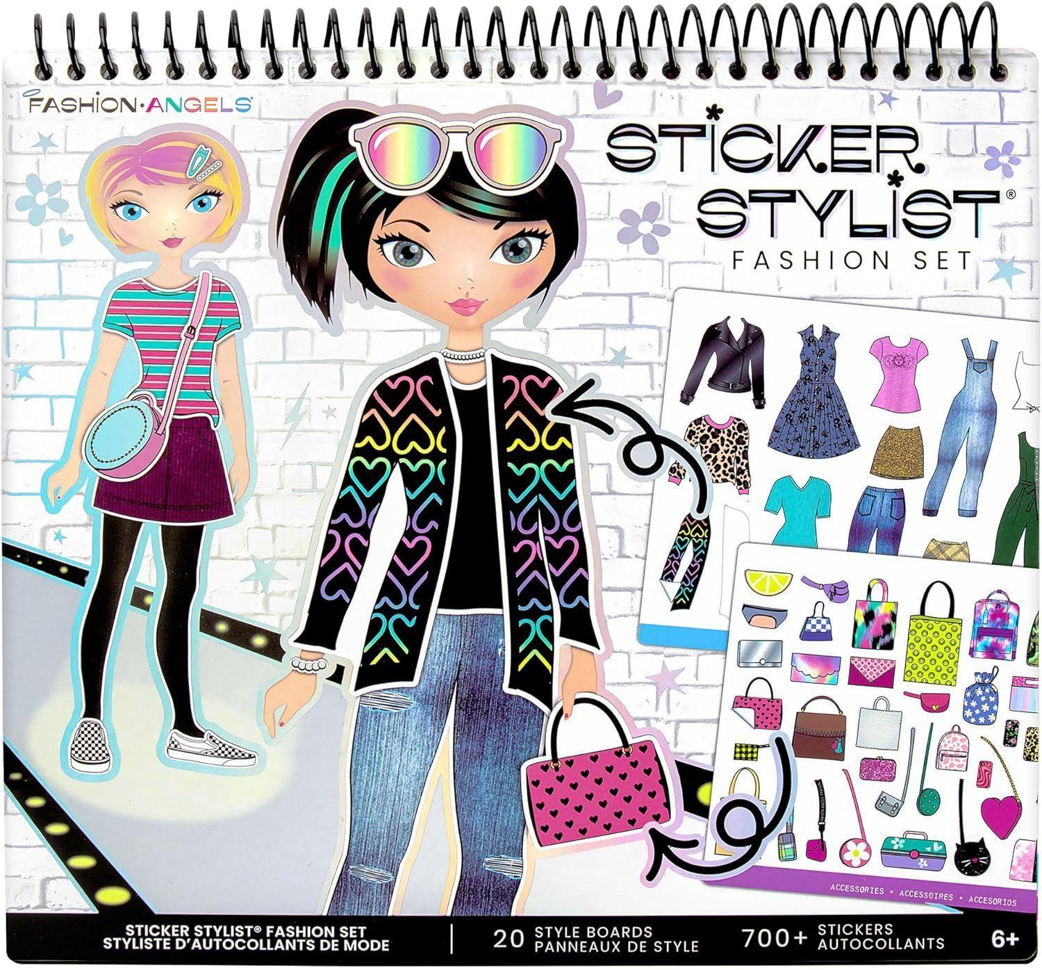 Cuaderno Para Diseñar Stickers Fashion Angels-4