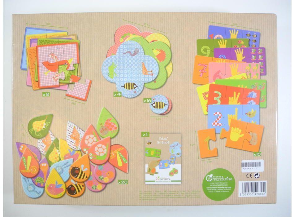 Caja 4 juegos puzzle memorice y loto -3