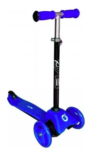 Scooter Azul Con Luces Para Niña Niño Juguete Patineta-0