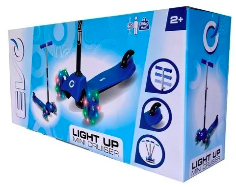 Scooter Azul Con Luces Para Niña Niño Juguete Patineta-1