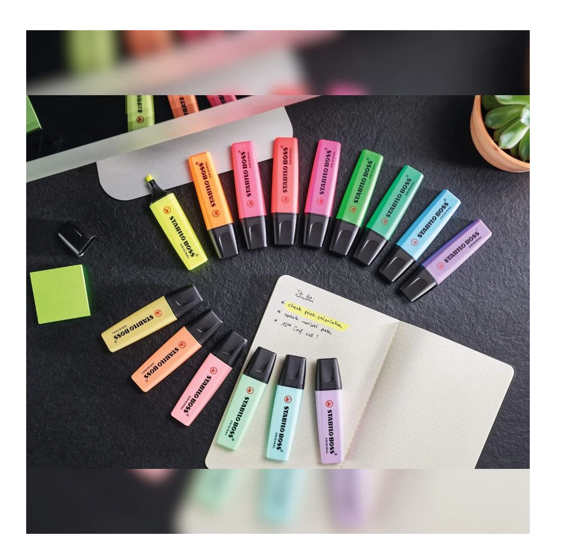 Pack 8 Destacadores Boss Colores Fluorescente Stabilo-2