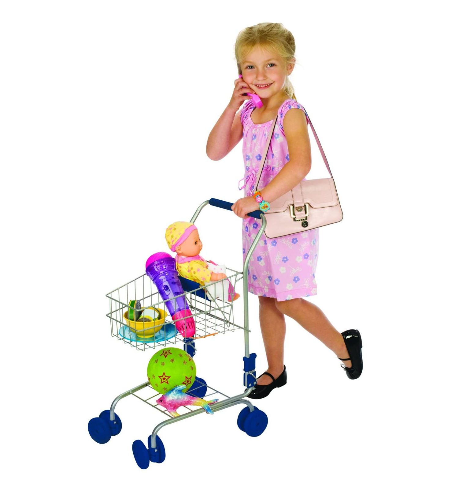 Carrito De Supermercado Metal Juguete Niños /as-3