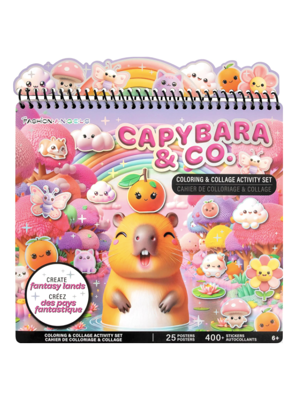 Cuaderno Portafolio Dise ar Capybara Stickers Fashion Angels-3