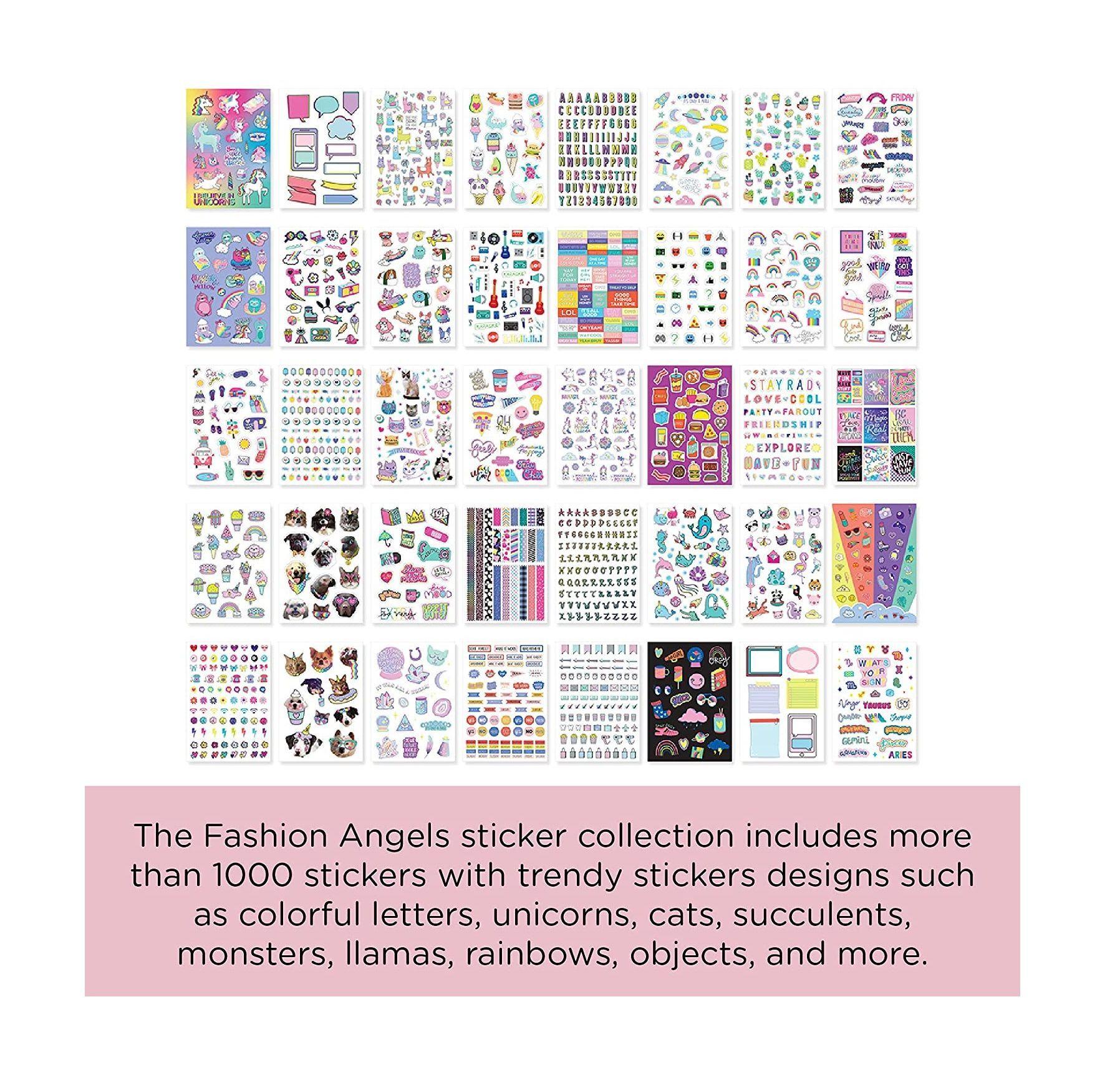 Libro Con Stickers 1000 Totes Super Awesome Fashion Angels-3