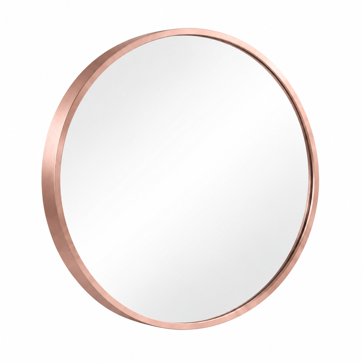 Espejo Redondo Rose Gold 60 cm Marco de Aluminio-0