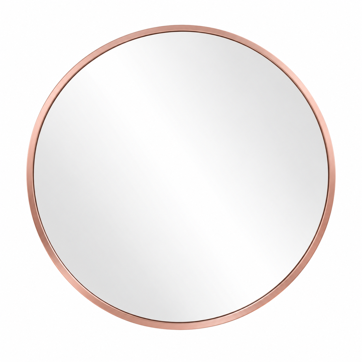 Espejo Redondo Rose Gold 60 cm Marco de Aluminio-1