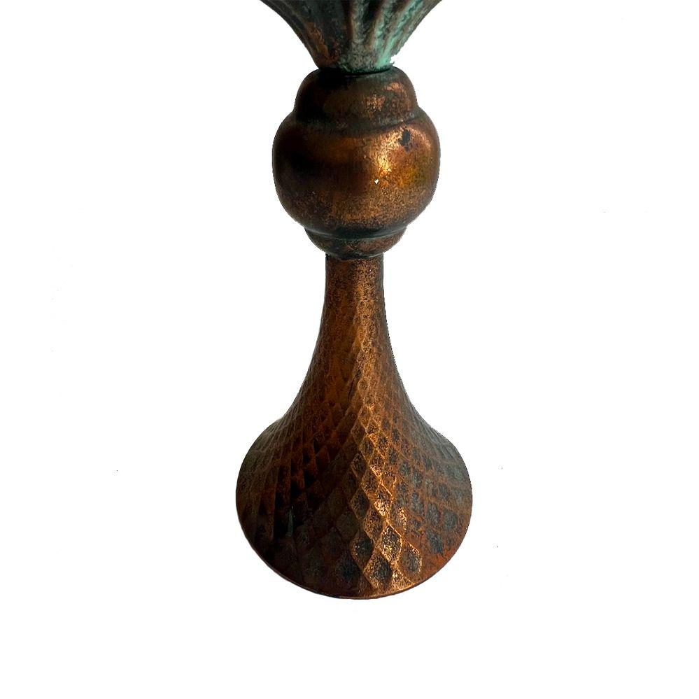 Candelabro Metálico Cobrizo Opaco-2