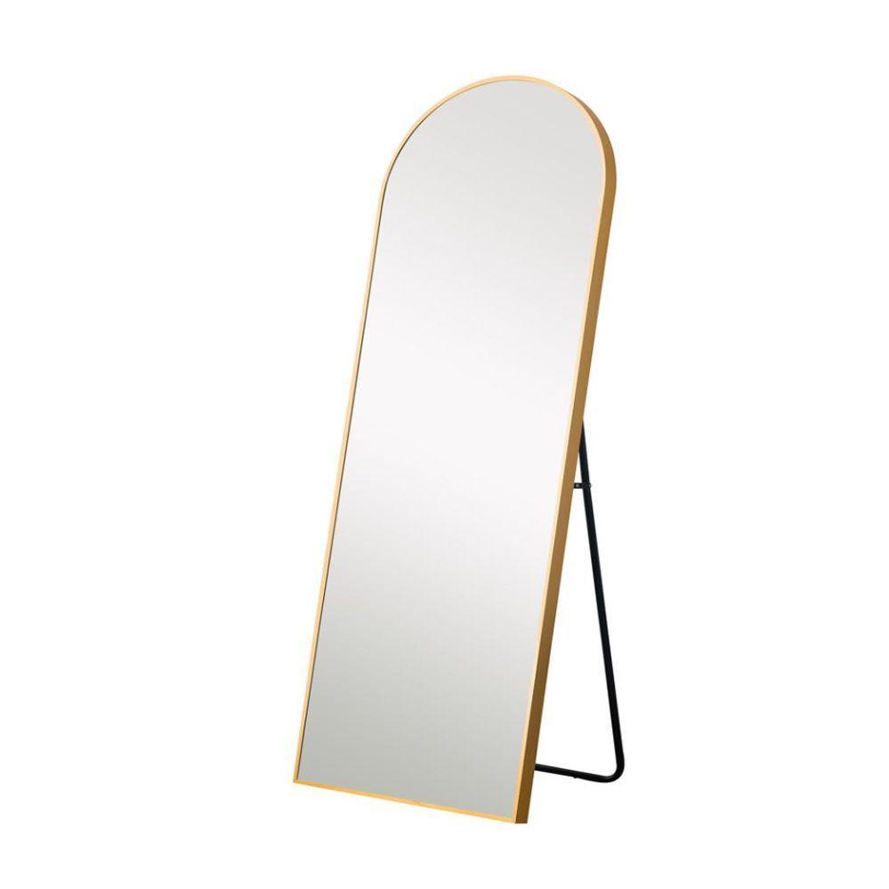 Espejo Pedestal Dorado Aluminio-0