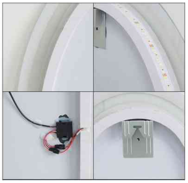 Espejo Ovalado LED Sin Marco-3