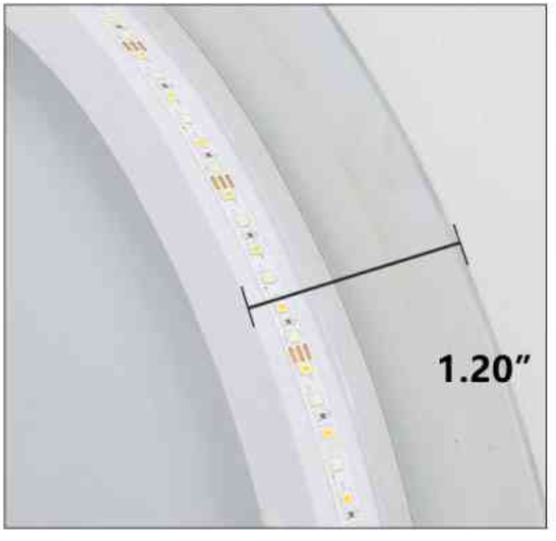 Espejo Ovalado LED Sin Marco-4