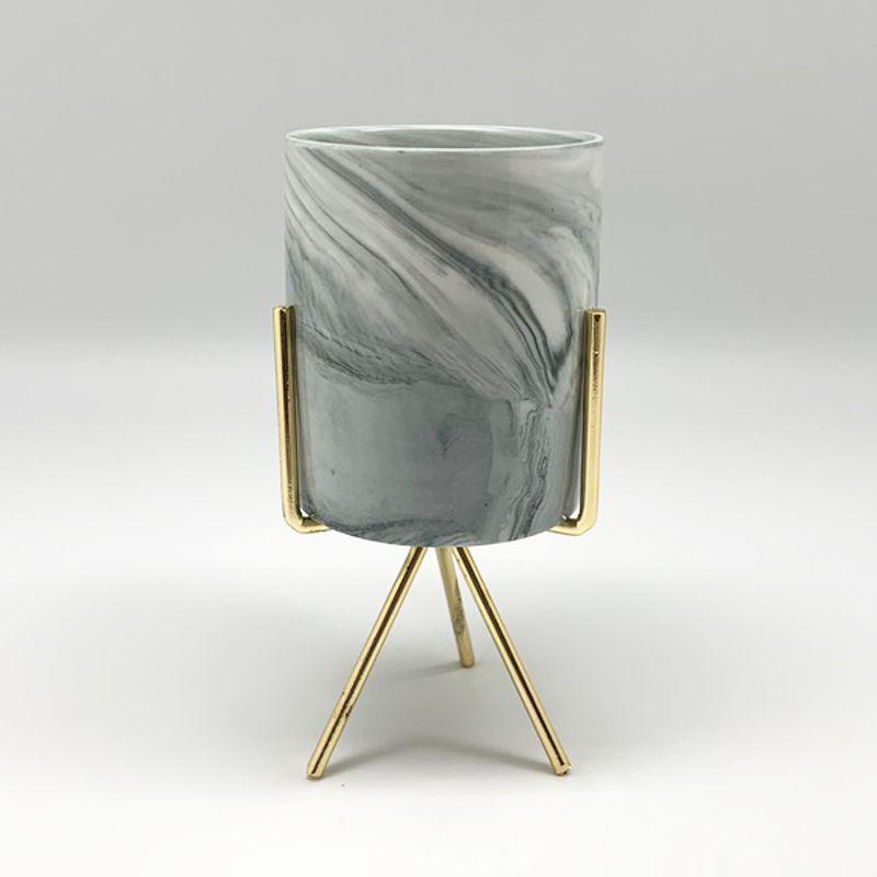 Candelabro Marmolado Con Pedestal-0
