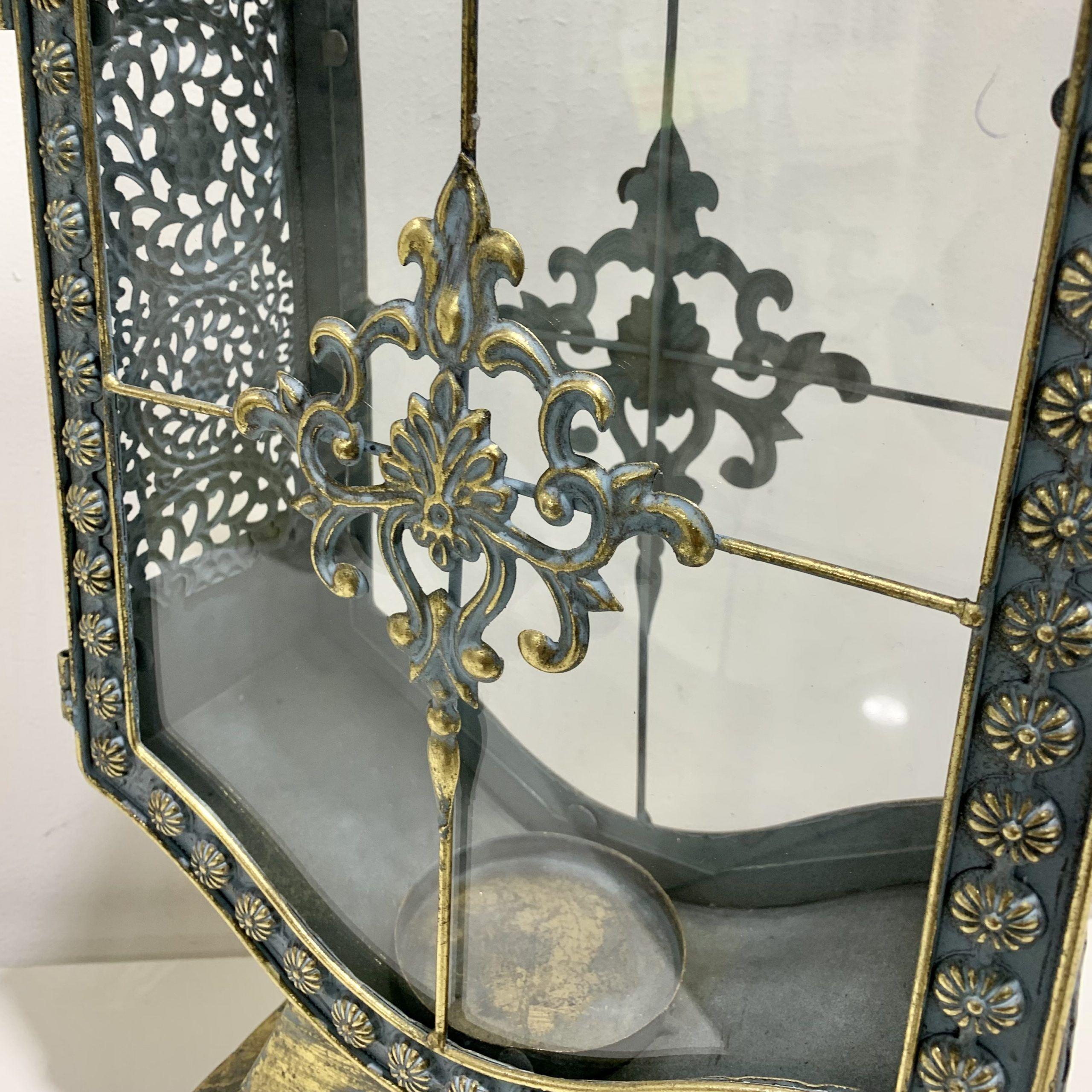 Fanal Flor Dorado Envejecido-2