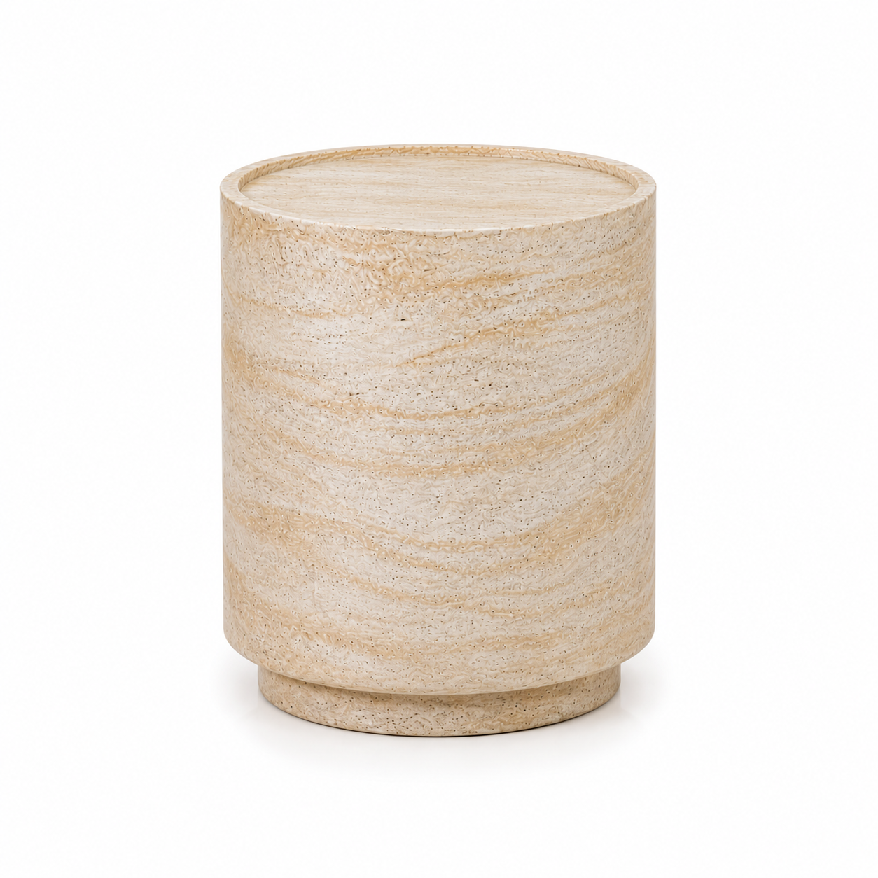 Mesa Lateral Tubular Efecto Travertino-0