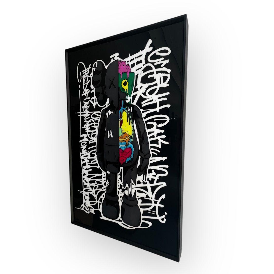 Cuadro Mural Vidrio Bearbrick Moderno-3