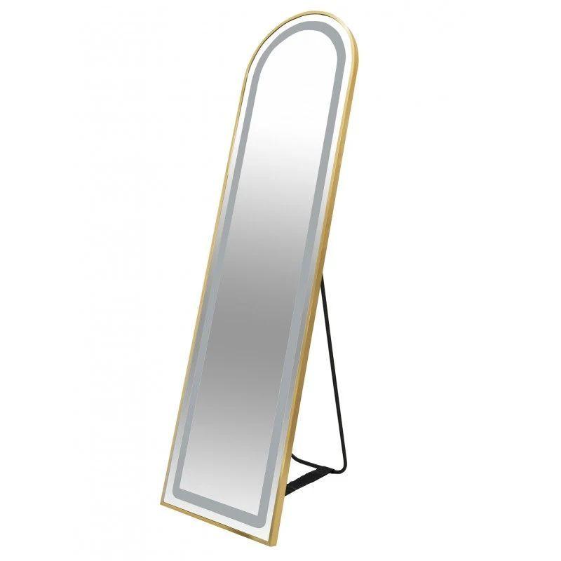 Espejo LED De Pedestal Dorado-0