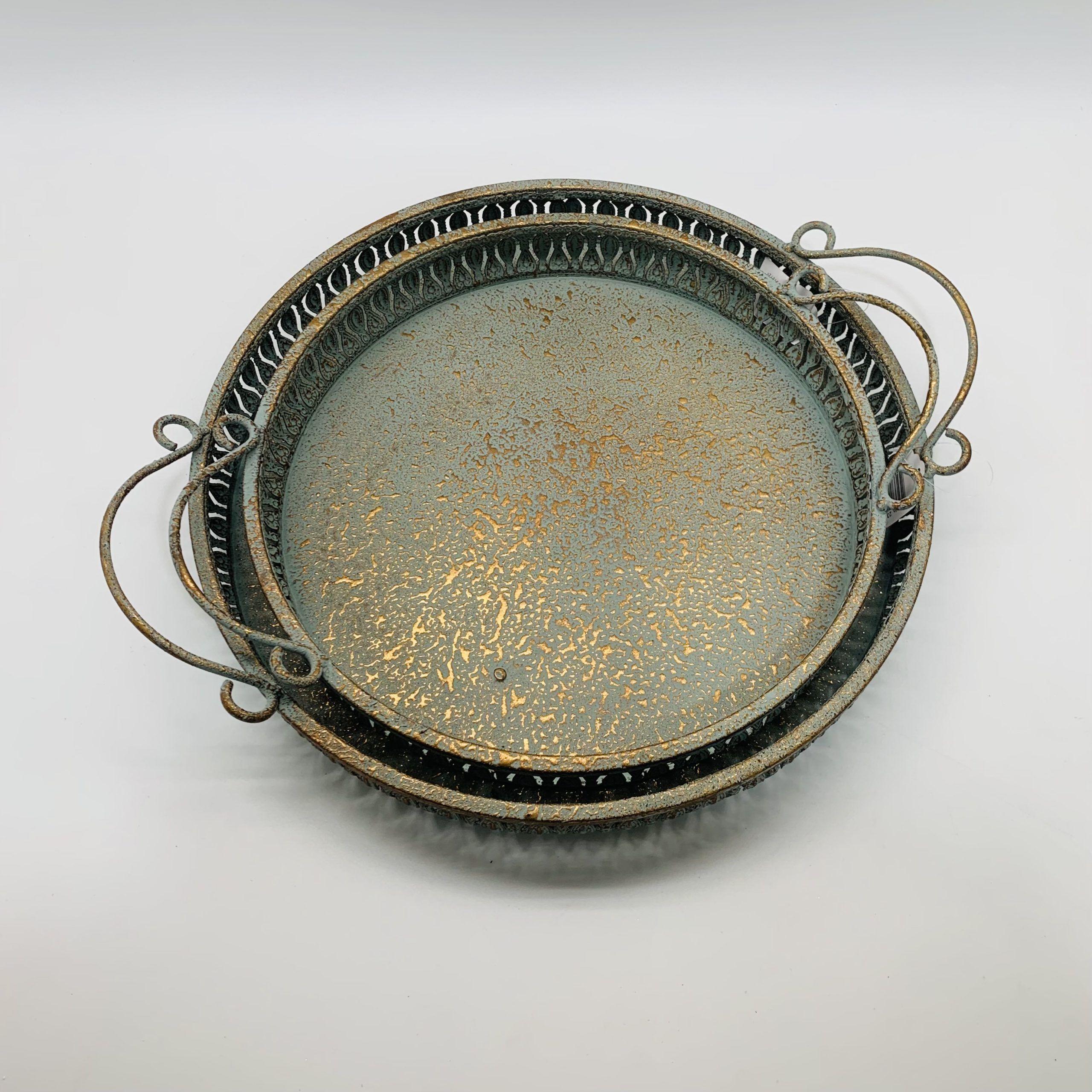 Set Bandejas Metálicas Cobre-1