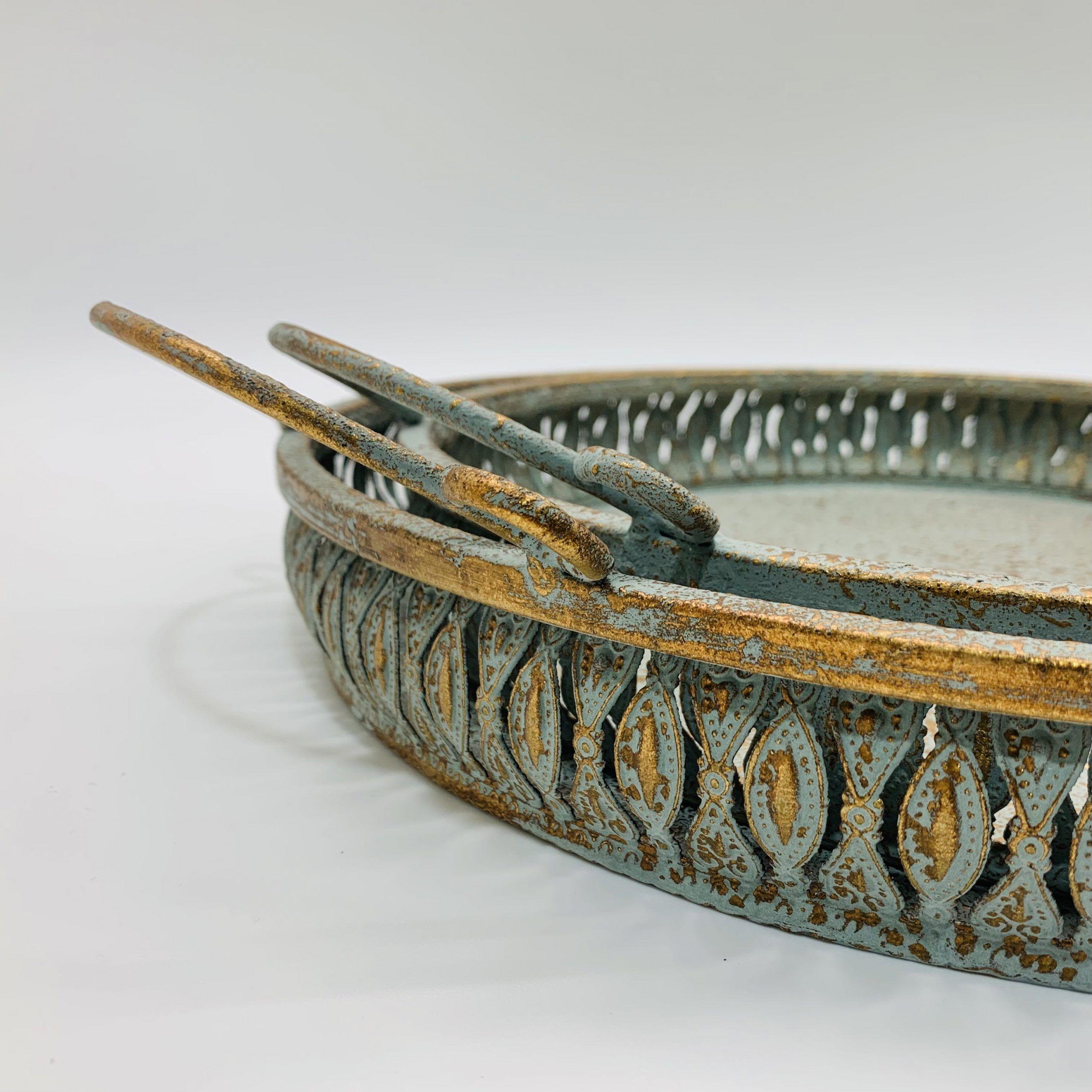 Set Bandejas Metálicas Cobre-3