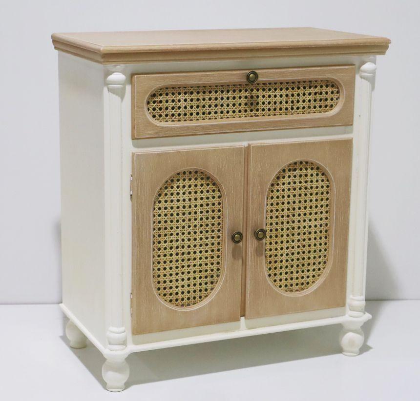 Mueble Cómoda Lateral Con Junco-0