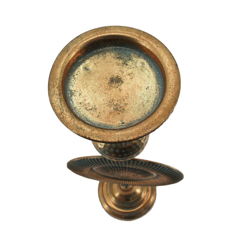 Candelabro Metálico Cobre Alto-2