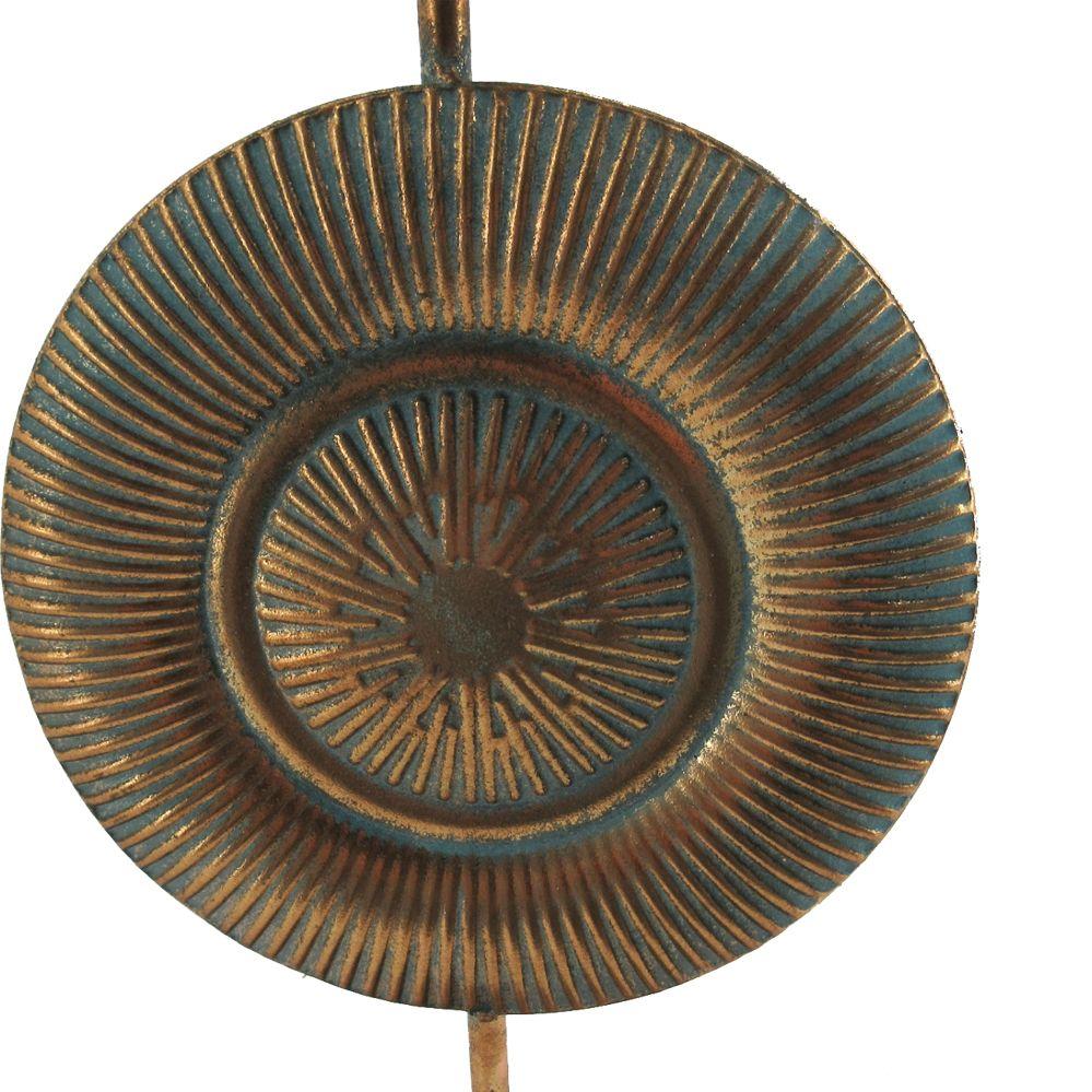 Candelabro Metálico Cobre Alto-3