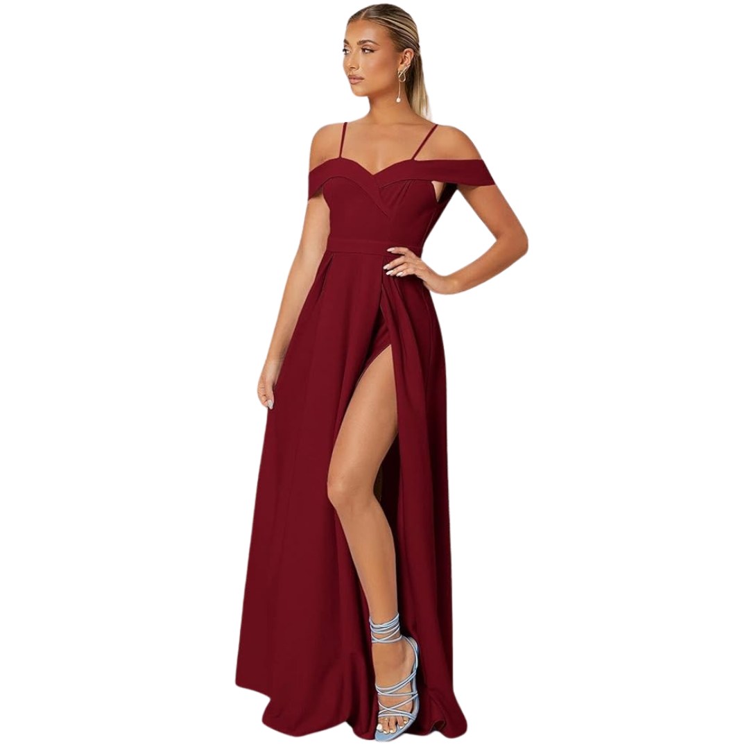 Vestido Largo Con Abertura ML7-0