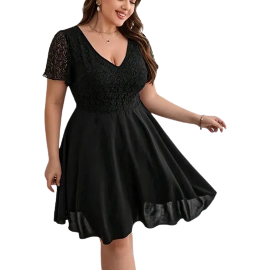 Vestido Corto Falda De Gasa MC42-0
