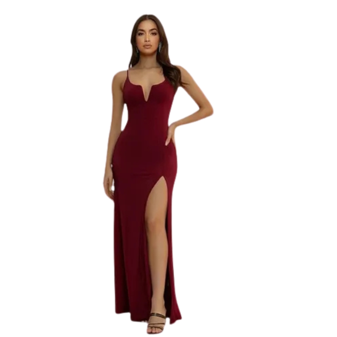 Vestido Largo Sin Mangas Ideal Fiesta ML2-1