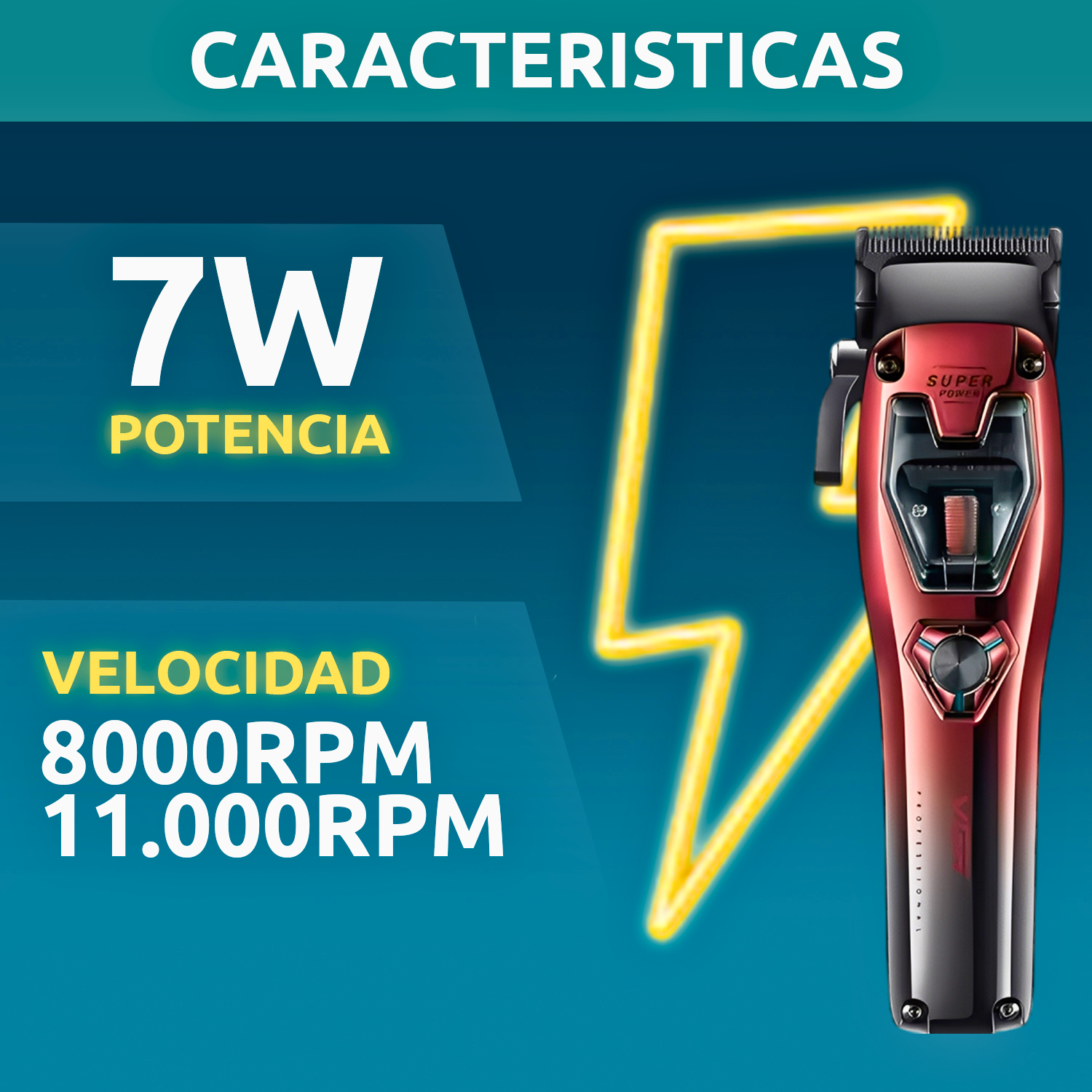 M quina Profesional VGR V 668 Motor Vectorial 11 000 RPM Inal mbrica-2