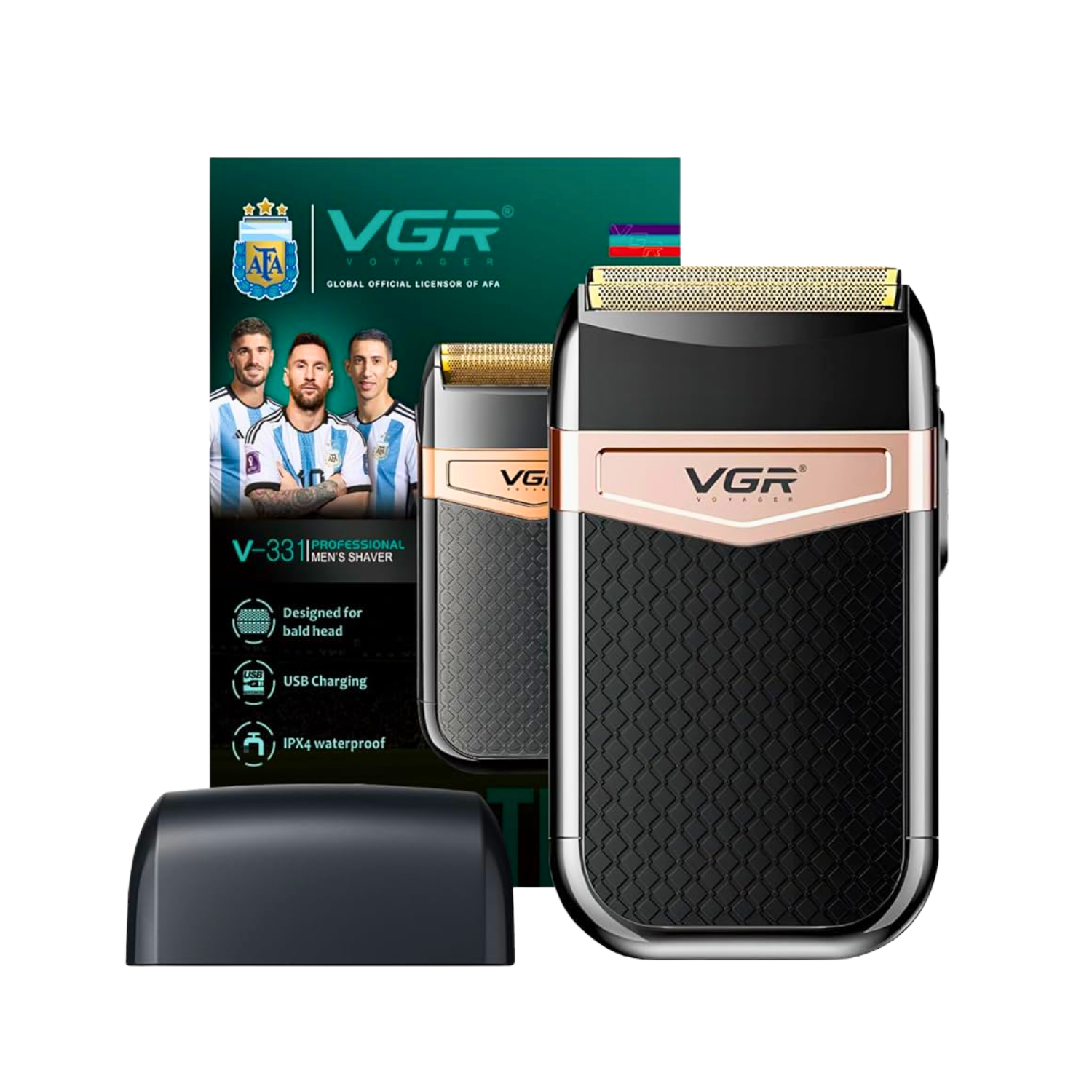 Afeitadora VGR V 331 Recargable Resistente al Agua IPX4-3