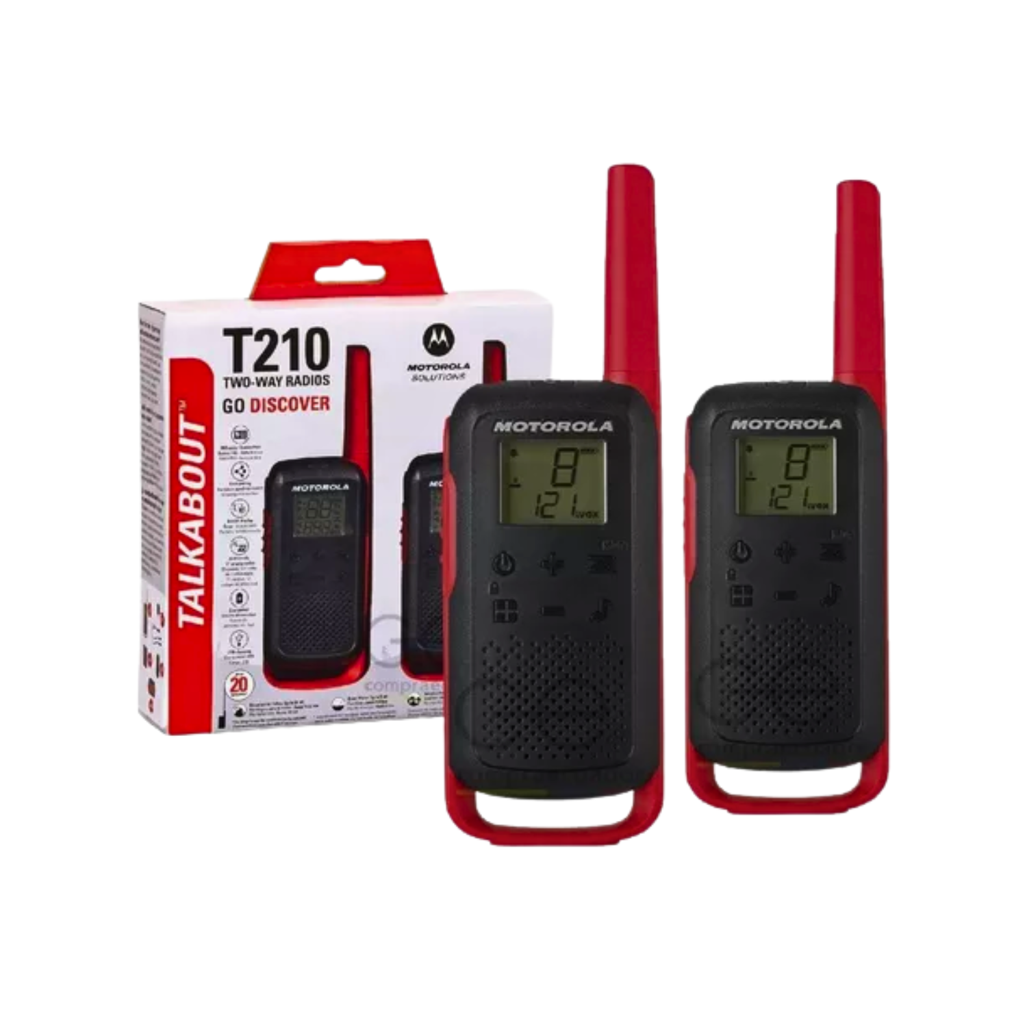 Motorola T210 Radio Comunicador 32 km (20 millas)-2