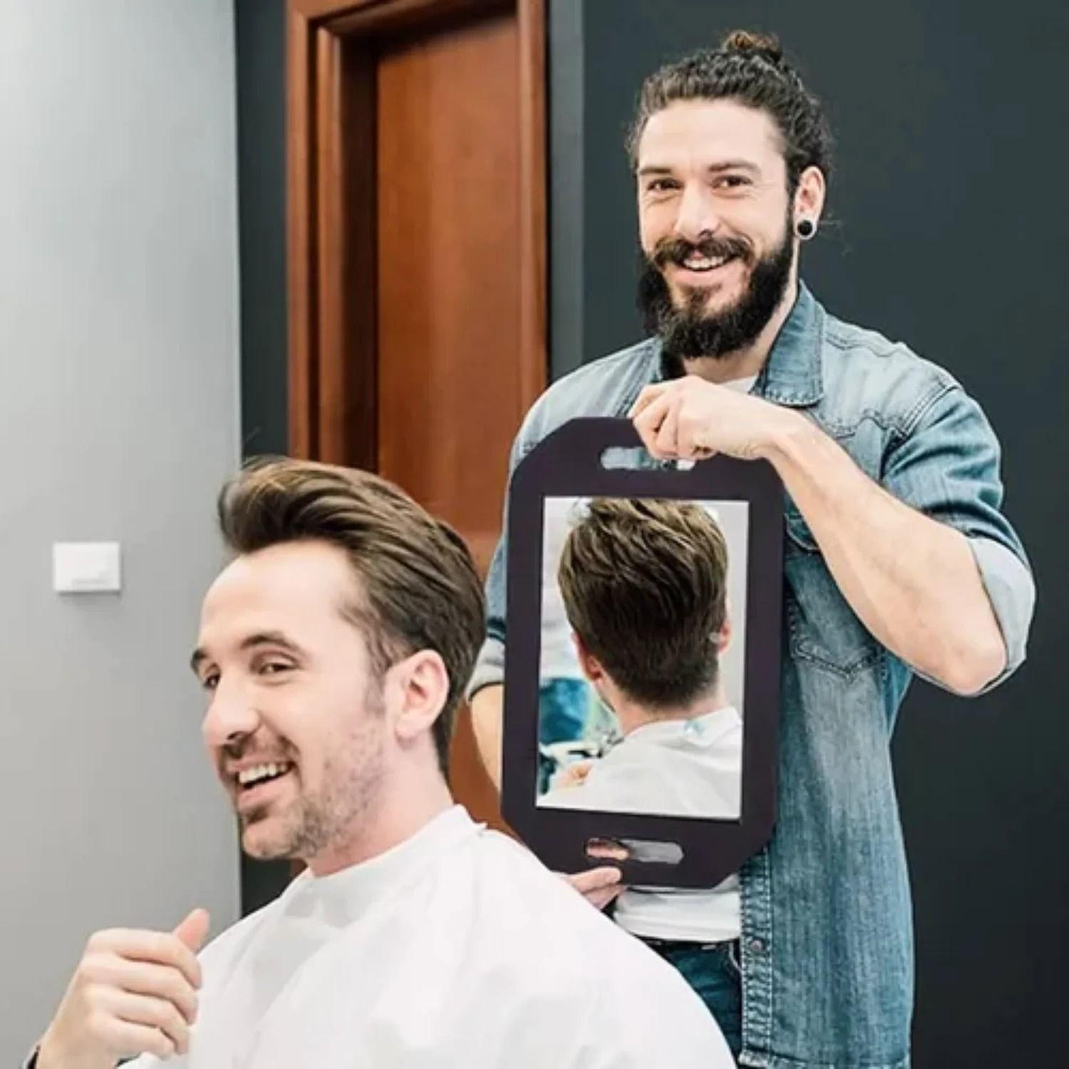 Espejo Barber a Peluquer a Borde De Espuma-0