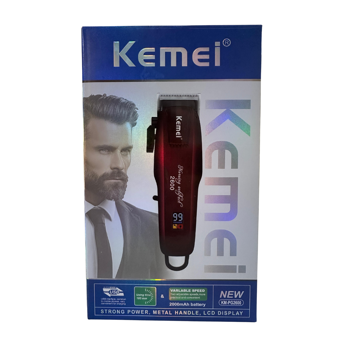 Maquina Cortadora De Pelo Profesional Kemei Km 2600-2