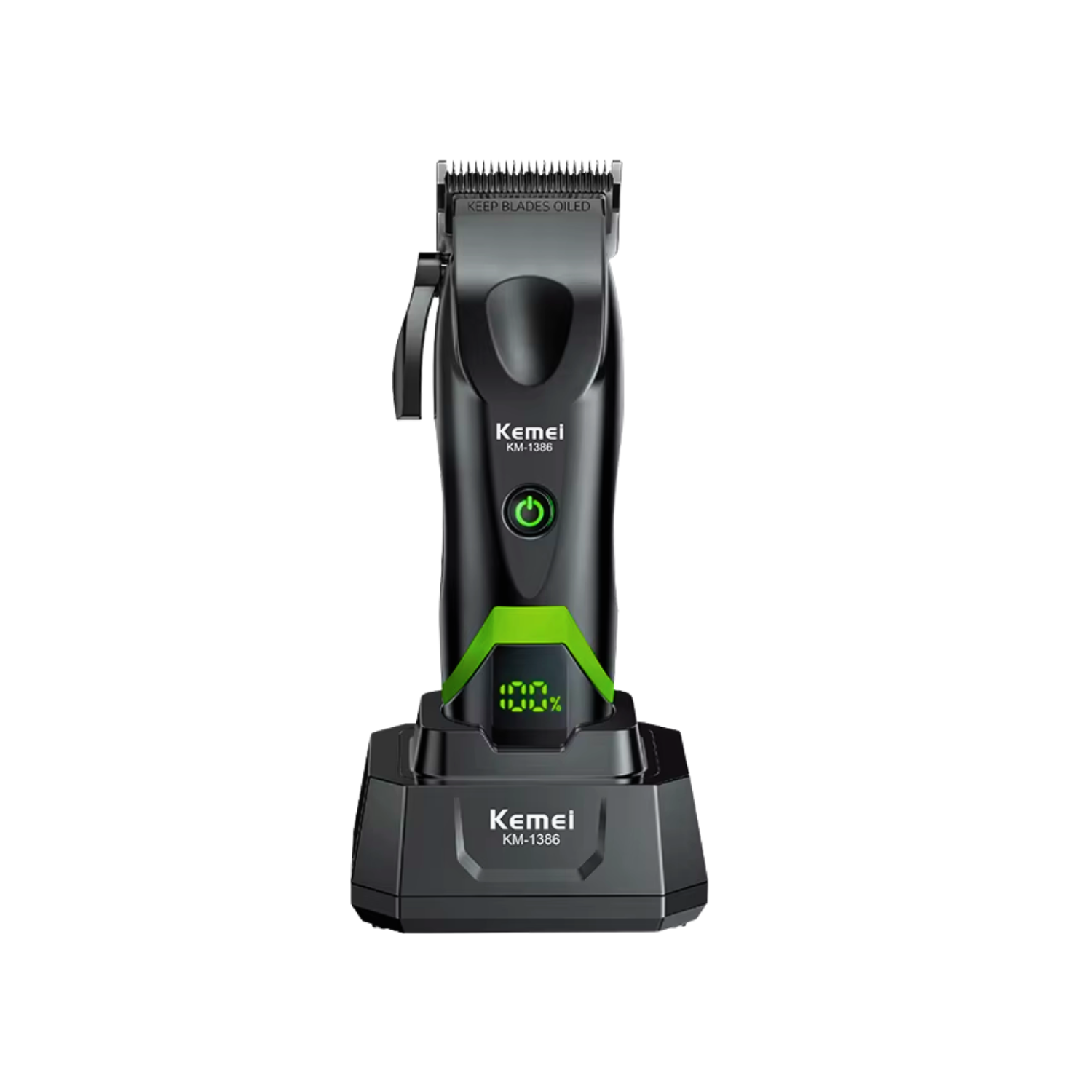 Combo Barber a Kemei KM 1386 Cortadora De Pelo KM 1385 Trimmer Negro-2
