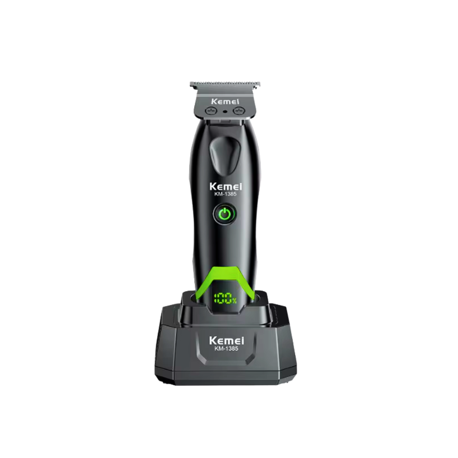 Combo Barber a Kemei KM 1386 Cortadora De Pelo KM 1385 Trimmer Negro-3