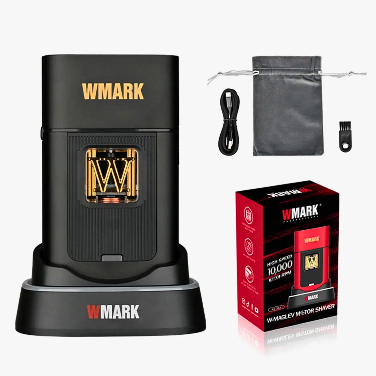 Wmark NG XS1 Afeitadora Profesional Shaver Motor Vector 10000 RPM Negro-0