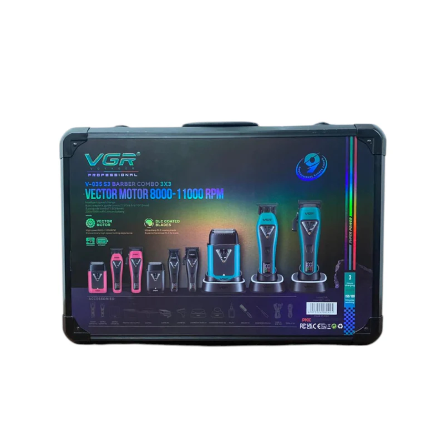 VGR V 035 S3 Barber Combo 3 in 1 Clipper Trimmer Shaver-2