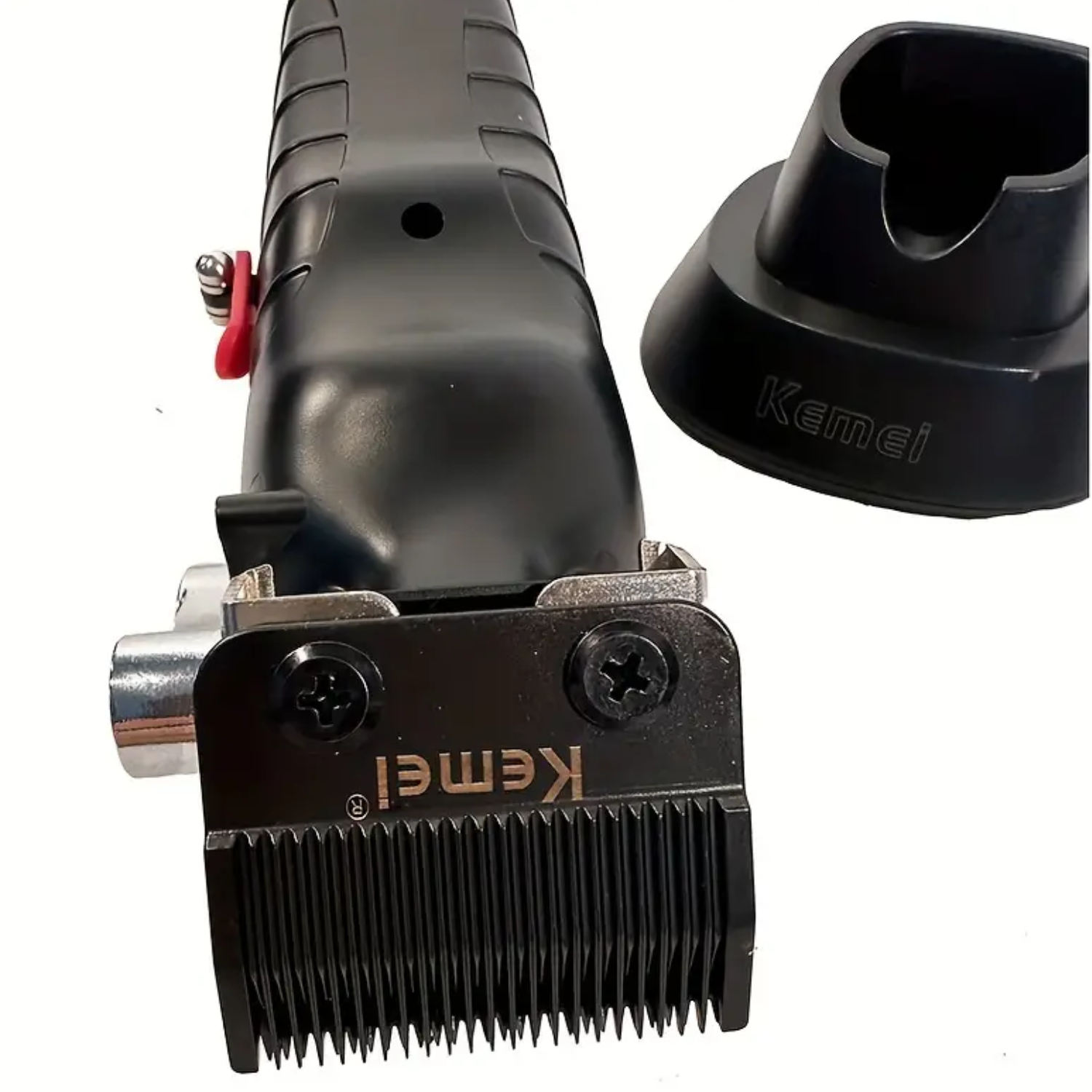 Maquina Kemei 2296 CortaPelo Inalambrica Con Base De Carga-4