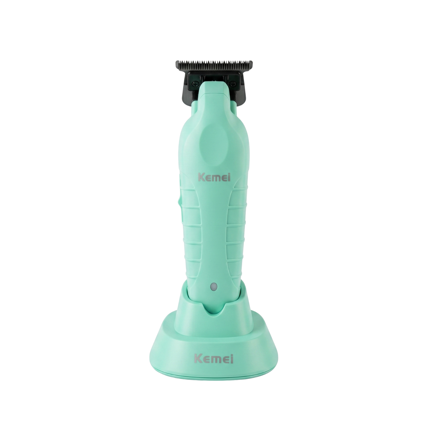 M quina Patillera Trimmer Kemei 2299 Con Base De Carga Celeste-3